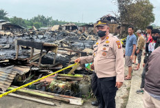 Tragedi Menjelang Subuh, 15 Rumah di Inhil Ludes Dilalap Api