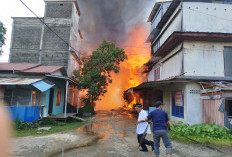 50 Rumah di Inhil Ludes Terbakar, Polisi Ungkap Kronologi Kebakaran